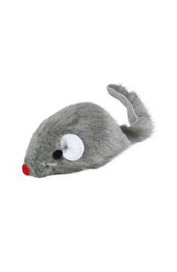 Topolino pelo grigio con campanello Trixie (TX4056)